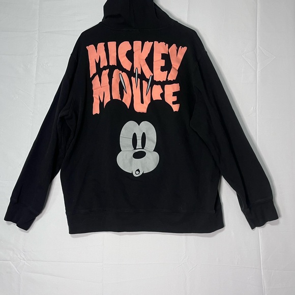 Disney 2XL Mickey Mouse, puffy print, black hoodie sweatshirt (J) - Picture 5 of 6